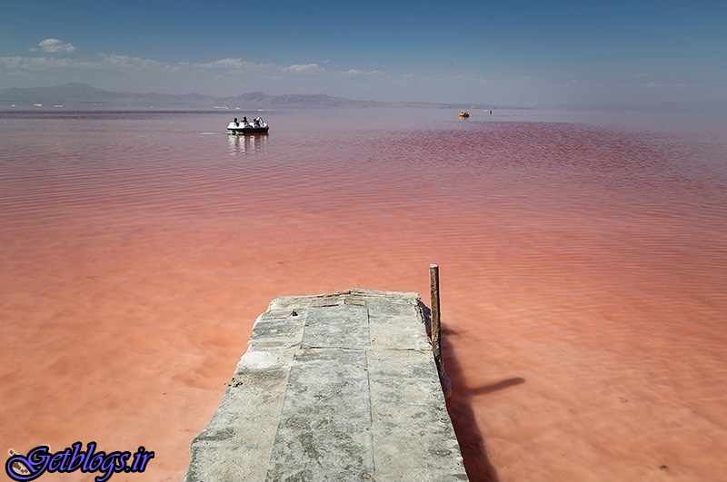 سرخی دوباره دریاچه ارومیه در تابستان